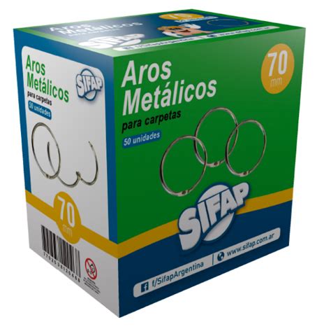 Aro Para Carpeta De Metal Mm Papelera Delonce