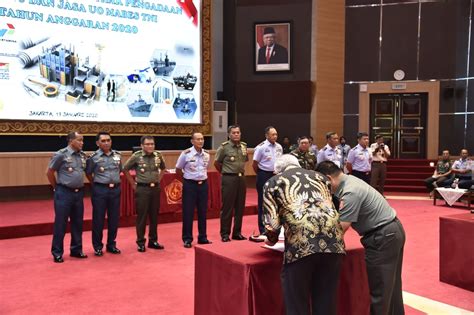 Mabes Tni Tanda Tangani Kontrak Pengadaan Barang Dan Jasa Tahun