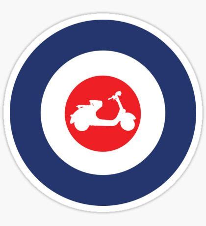 Mod Target Sticker For Vespa Logo Roundel Scooter Decal Mm X Mm