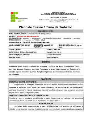 Preenchível Disponível sr iffarroupilha edu Plano de Ensino Plano de