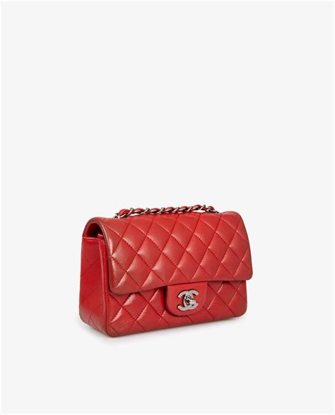 Chanel Mini Sac à Rabat Rouge Old Fashioned Club Paris I Vente Et