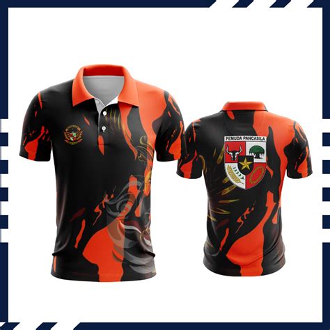 Jual Kaos Polo Berkerah Pemuda Pancasila Terbaru Desain Fullprint