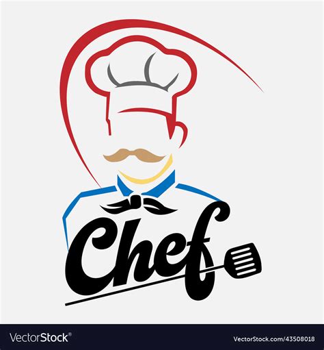 Creative Chef Cooking Logo Royalty Free Vector Image