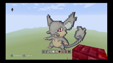 Building Alolan Rattata In Minecraft Pixel Art Dark Rattata YouTube