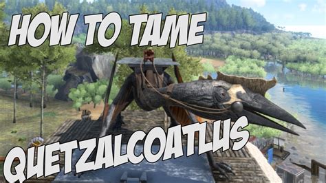 HOW TO TAME QUETZALCOATLUS SOLO TUTORIAL In Ark Survival Evolved