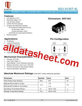 SD3 3V35T 4L Datasheet PDF Shanghai Leiditech Electronic Technology