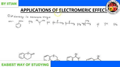 Application Of Electromeric Effect Goc Lecture Organic Chemistry