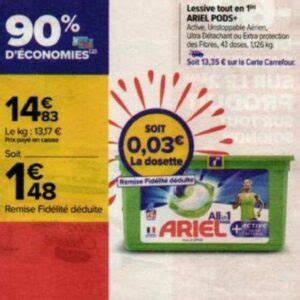 Anti Crise Fr Lessive En Capsules Ariel Chez Carrefour Market