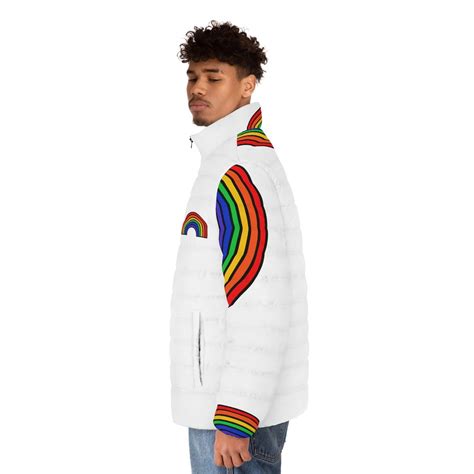 Rainbow Puffer Jacket Pride Coat LGBT Jacket Gay Pride Rainbow Jacket Lgbt Coat Lgbt Coat