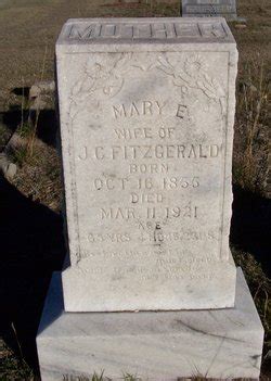 Mary Emmaline Hunter Fitzgerald 1855 1921 Mémorial Find a Grave