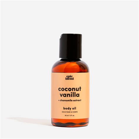 Coconut Vanilla Body Oil 2oz Epic Blend Outer Layer