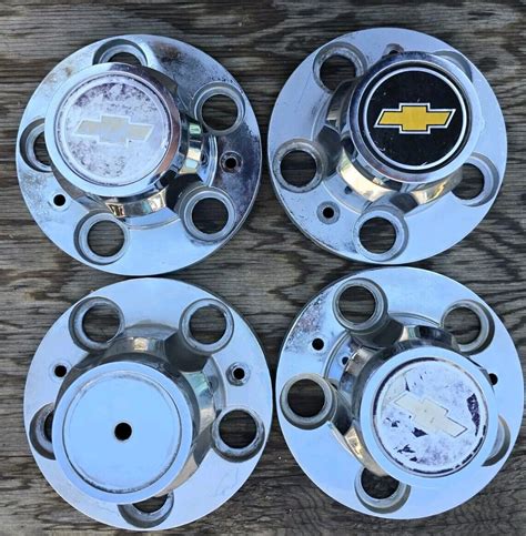 4pcs Chevrolet Chevy Gmc Truck 5 Lug 15 15x8 15x7 Rally Wheel Center Hub Cap Ebay