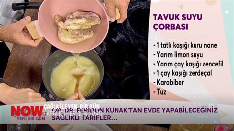 Çağla ile Yeni Bir Gün Programı Tavuk suyu çorbası tarifi NOW