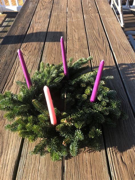 Traditional German Advent Wreath Count Sundays Before Christmas