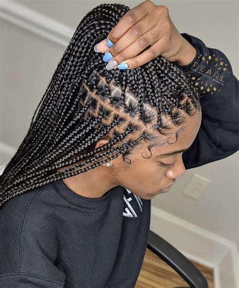 35 Knotless Box Braids With Curly Hair HeshamBilley