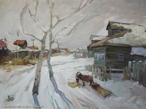 Russian Village - oil, canvas | Canvas, Painter, Village