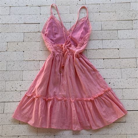 Vestido Detalhe Gripier Rosa Compre Online Timos Pre Os Dondoca