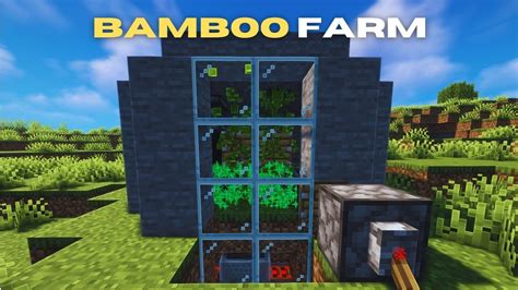 Automatic Bamboo Farm Minecraft 120 Tutorial Minecraft Best Build