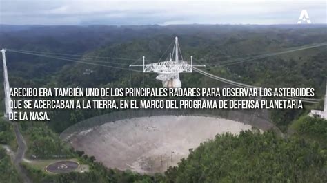 Colapsa el histórico radiotelescopio de Arecibo en Puerto Rico YouTube