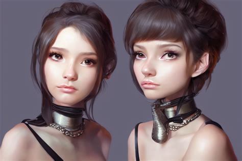 Krea Ai Female Marten Wearing Jewlery With Cute Hairstyle