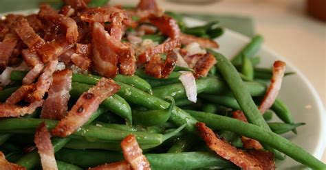 Week of Menus: Green Bean Salad with Bacon and Shallots: Easy ...