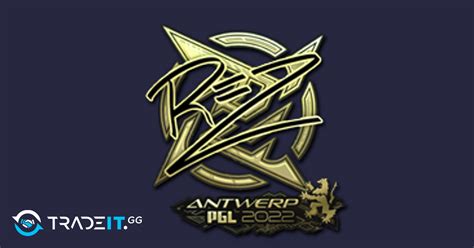 Sticker Rez Gold Antwerp Tradeit