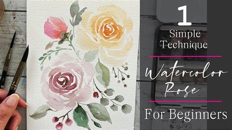 Watercolor Roses For Beginners Watercolor Techniques Loose