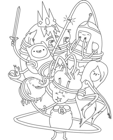 Adventure Time Characters Coloring Pages