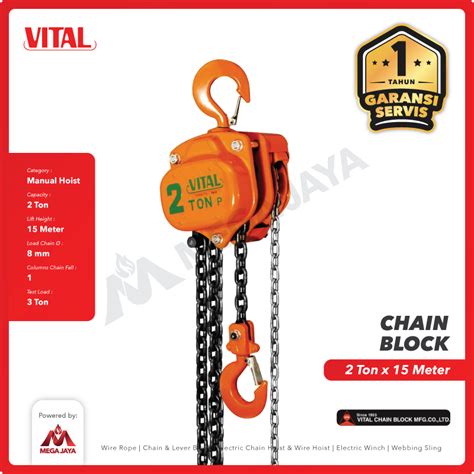 Dapatkan Produk Chain Block Vital JPN 2 T X 15 M Harga Terjangkau