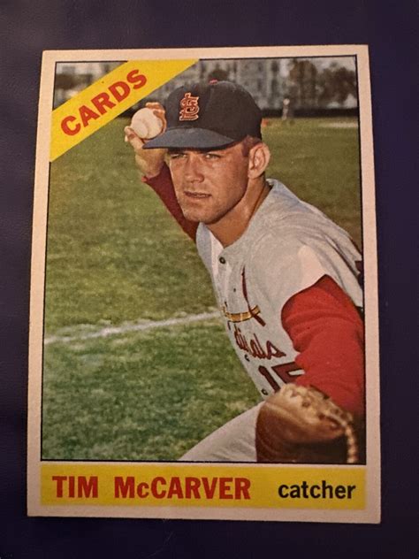 Topps Tim Mccarver St Louis Cardinals Catcher Nrmt