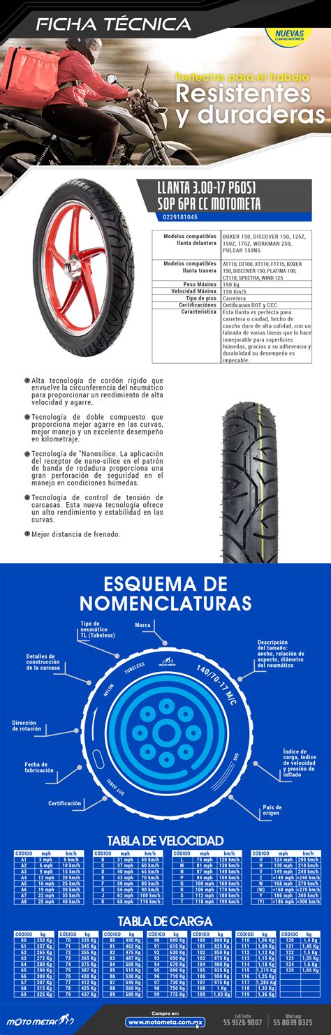 Bicimex Detalles Llanta Para Motocicleta 3 00 17 50P 6PR Tube Type