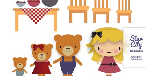 Picture 60 Of Goldilocks And The Three Bears Clipart Ucha23