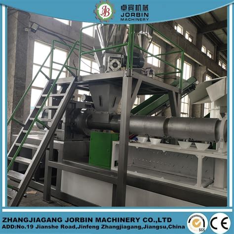 Plastic Recycled Granules Making Extruder Machine With 3 Feeders