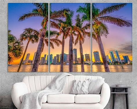 Miami Wall Art Miami Canvas Miami Wall Decor Miami Home Decor Miami Photo Miami Prints Miami Art ...