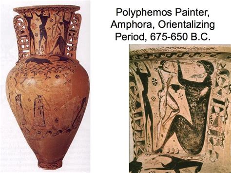 Polyphemos Painter Amphora Orientalizing Period B C