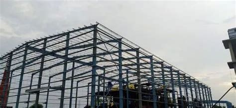 Mild Steel Panel Build Prefabricated Industrial Building Structure At