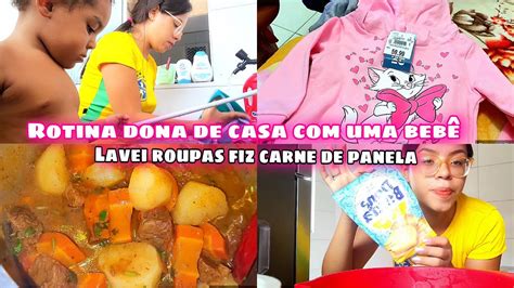 Rotina De Dona De Casa Beb Cozinhei Lavei Roupas Fiz Bolo