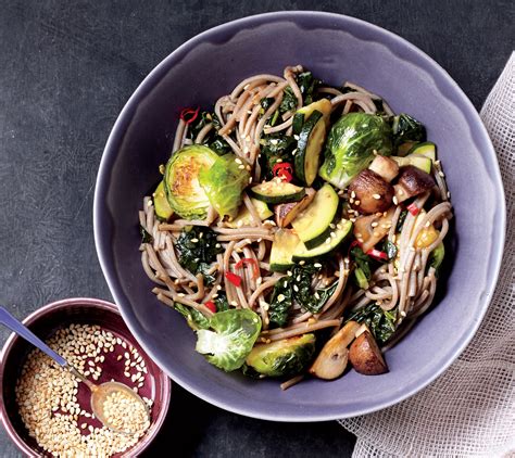 Soba Noodle Bowl With Kale And Mushrooms Recipe SELF