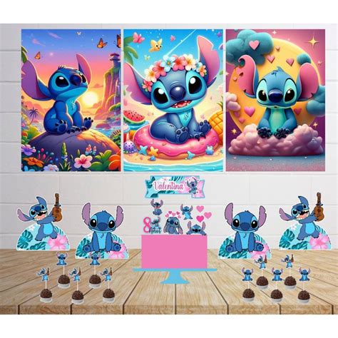 Kit Só Um Bolinho Lilo Stitch kit festa em casa Lilo Stitch Lilo