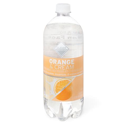 clear american sparkling water orange cream  fl oz walmart