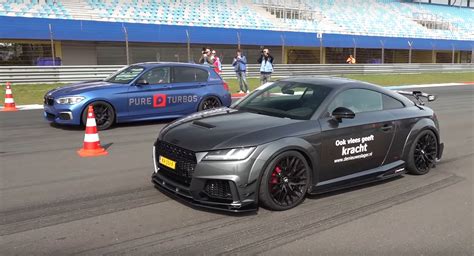 660 HP Audi TT RS Drag Races 700 HP BMW M140i Brutality Follows