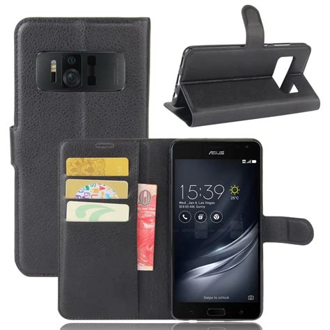 For Asus Zenfone Ar Zs571kl Case 100pcs Luxury Leather Flip Wallet