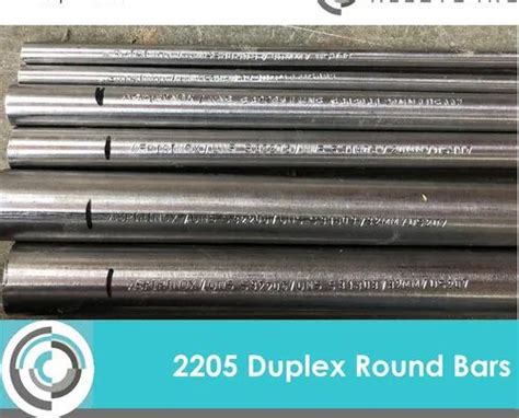 SS Duplex Steel 2205 Round Bars Single Piece Length 6 Meter