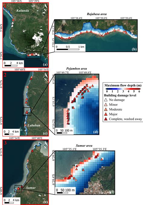 A C And E Sunda Strait Final Tsunami Inundation Model With The