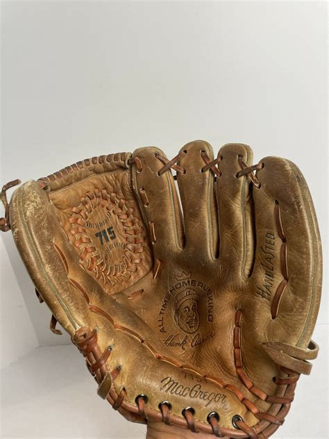 Macgregor T Hank Aaron All Time Home Run King Leather Baseball Glove