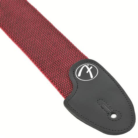 Fender 2 Tweed Guitar Strap Red And Black Gear4music