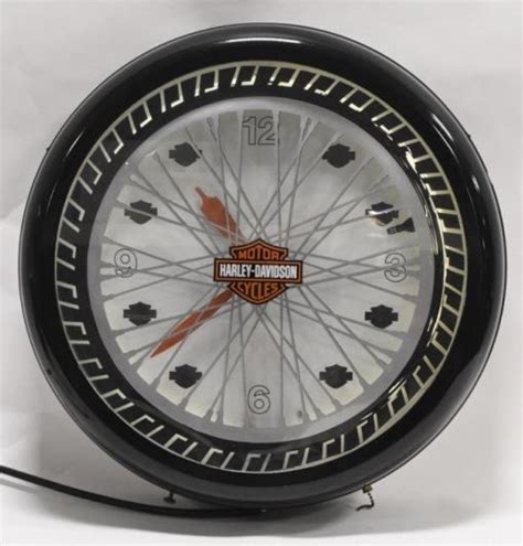 Harley Davidson Neon Spinner Dealer Adv Clock Price Guide