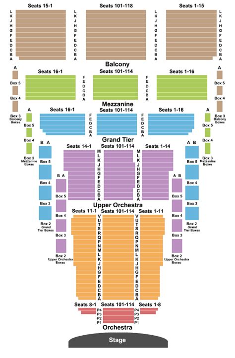 Seating Chart | Thelma Gaylord Performing Arts Theatre | Oklahoma City ...