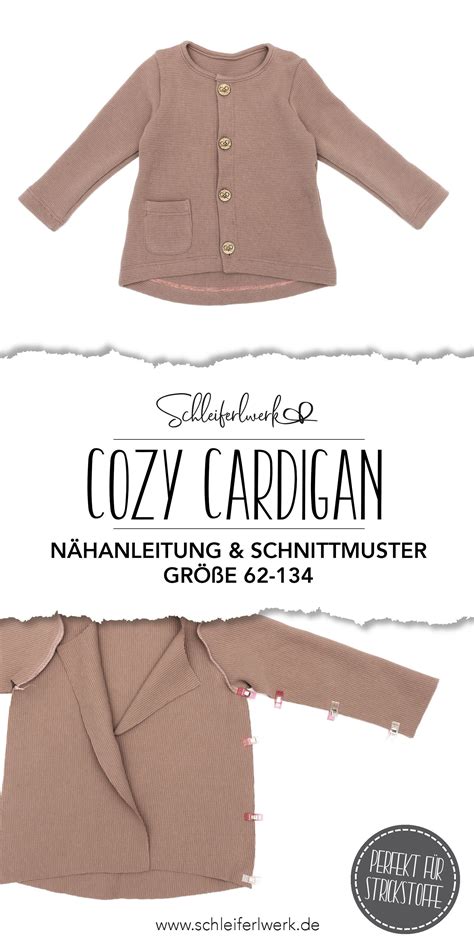 Cozy Cardigan Schnittmuster N Hanleitung Kinder Cardigan N Hen