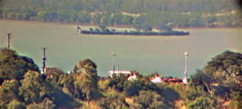 The SS City of Adelaide shipwreck site, taken through a 90-power scope ...